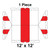 Celina Tent 12' x 12' Classic Gable Frame Tent, 1 Piece, 16 oz. Ratchet Top Replacement, diagram of the tent's replacement part showing red sections for easy identification