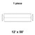 Celina Tent 12' x 50' Classic Gable Frame Tent, 1 Piece, 16 oz. Ratchet Top Replacement, rectangular tent roof with reinforced edges and ratchet straps for secure installation.