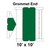 Celina 10' x 10' Gable Frame Tent Top, Grommet End, with illustration showing the top view and grommet placement for secure installation.