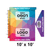 Celina Tent 10' x 10' Gable Frame Tent Top, Lace End with customizable logo space and colorful geometric design, ideal for outdoor events and gatherings.