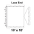Celina Tent 10' x 10' Gable Frame Tent Top, Lace End, technical diagram showing the top view with lace end design and dimensions.
