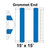 Celina Tent 15' x 15' Classic Gable Frame Tent Top with Grommet End, detailed diagram showing the dimensions and grommet placement for outdoor event shelter.