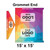 Celina Tent 15' x 15' Classic Gable Frame Tent Top, Grommet End, colorful graphic with logo placeholders, and dimensions of 15 by 15 feet.