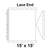 15' x 15' Classic Gable Frame Tent Top, Lace End 15' x 15' Classic Gable Frame Tent Top, Lace End