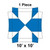 10' x 10' Master Frame Tent, 1 Piece, 16 oz. Ratchet Top Replacement