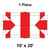 Celina Tent 10' x 20' Master Frame Tent, 1 Piece, 16 oz. Ratchet Top Replacement, showing a red and white patterned fabric top replacement for a large outdoor canopy or event tent.