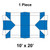 Celina Tent 10' x 20' Master Frame Tent, 1 Piece, 16 oz. Ratchet Top Replacement, illustration of the tent's blue and white canopy structure with labeled dimensions and features.