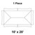 Celina Tent 10' x 20' Master Frame Tent, 1 Piece, 16 oz. Ratchet Top Replacement, technical diagram showing the tent's shape and dimensions.