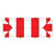 Celina Tent 10' x 30' Master Frame Tent, 1 Piece, 16 oz. Ratchet Top Replacement, image of a red and white checkered tent fabric with ratchet top design.