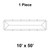 Celina Tent 10' x 50' Master Frame Tent, 1 Piece, 16 oz. Ratchet Top Replacement, diagram of a rectangular tent with outlined frame and fabric cover.