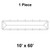 Celina Tent 10' x 60' Master Frame Tent, 1 Piece, 16 oz. Ratchet Top Replacement, technical drawing of a rectangular tent top with detailed outlines.