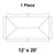 Celina Tent 12' x 20' Master Frame Tent, 1 Piece, 16 oz. Ratchet Top Replacement, illustration of the tent roof structure with labeled dimensions and design.
