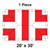 Celina Tent 20' x 30' Master Frame Tent, 1 Piece, 16 oz. Ratchet Top, with a diagram showing the layout and red cover sections of the event tent.