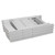 Oxford White Resin Chair x56, a stack of foldable white resin chairs designed for outdoor or patio use, arranged in a compact stack.