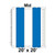 Celina Tent 20' x 20' Classic Pole Tent Top, Mid Section - image showing the middle section of the tent top with blue fabric and measurement markings.