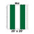 Celina Tent 20' x 20' Classic Pole Tent Top, Mid Section, with a green fabric cover and measurement grid for fitting
