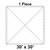 Celina Tent 30' x 30' Classic Pole Tent, 1 Piece, 16 oz. Ratchet Top, blueprint or schematic diagram of the tent layout.