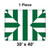 Celina Tent 30' x 40' Classic Pole Tent, 1 Piece, 16 oz. Ratchet Top, with green and white striped pattern, square shape, and durable canopy material.