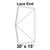 30' x 15' Classic Pole Tent Top, Lace End 30' x 15' Classic Pole Tent Top, Lace End