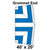 Celina Tent 40' x 20' Classic Pole Tent Top with Grommet End, illustrated diagram of the tent top showing grommet end details and dimensions.