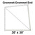 Celina Tent 60' Classic Pole Tent Top, Grommet-Grommet End, technical diagram showing a 30' x 30' tent top with grommet details.