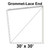 60' Classic Pole Tent Top, Grommet-Lace End