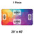 Celina Tent 20' x 40' Premiere I Series High Peak Pole Tent, 1 Piece, 16 oz. Ratchet Top, colorful tent packaging layout with space for logos and branding.