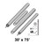 Celina Tent 30' x 75' Premiere II Series High Peak Pole Kit, image of tent poles and accessories for essential tent setup.