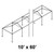 10' x 60' Classic Frame Aluminum Single Tube 7' Pole and Fitting Kit, image showing a detailed diagram of the sturdy aluminum frame and pole setup for outdoor shading or covering.