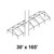 Celina Tent 30' x 165' Gable Series Frame, a diagram of a large outdoor event tent with a gable roof and sturdy frame structure.