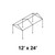 Celina Tent 12' x 24' Gable Series Frame, lightweight metal frame structure for outdoor shelter and event use.
