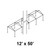 12' x 50' Gable Series Frame 12' x 50' Gable Series Frame