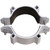 4.75'' to 6'' Pole Clamp, adjustable mounting bracket with screws for securing poles or pipes.