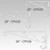 36'' Center Pole Hanger, white decorative metal hanger with scrollwork design suitable for hanging plants or decorations.