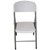 Mayfield Chair and 6' Resin Banquet Table Set, white chair with metal legs and sturdy resin table for events and gatherings.