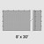 8' x 30' Black Mesh Sidewall, image showing a large outdoor black mesh sidewall with installation hooks along the top edges.