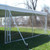 8' x 30' Clear Vinyl Sidewall, transparent sidewall for outdoor structures, providing weather protection and enclosure for tents or gazebos.