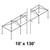 10' x 130' Classic Frame Aluminum Single Tube 7' Pole and Fitting Kit, an image showing a large outdoor sports or event tent frame with metal poles and fittings, ready for assembly.