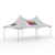 Celina Tent 20' x 40' Pinnacle Series High Peak Frame Tent / Cross Cable Marquee with Logo Print, outdoor event tent with a white canopy and multiple legs, designed for high-capacity events and durable performance.