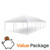 20' x 40' Classic Series Frame Tent Value Package, empty white event tent with metal poles and canopy. 