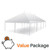 20' x 40' Classic Series Pole Tent Value Package, white event tent with sturdy poles, ideal for outdoor gatherings and events