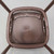 Chocolate Dover Cross Back Chair, top view of the chair seat showing its brown color and cross-back design.