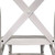 White Dover Cross Back Chair, close-up image showing the white wooden chair with a cross-back design and cushioned seat.