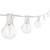 25' White Bistro String Lights