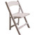 Weekend Warrior Event Ready Bundle, white foldable event chair with cushioned seat.