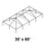 30' x 60' Classic Frame Aluminum Single Tube 8' Pole and Fitting Kit