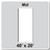 40' x 20' Master Series Frame Tent Mid, 16oz. Ratchet Top, Solid White, with image depicting the mid section of the tent with clear measurements and specifications.