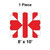 8' x 10' Classic Frame Tent, 1 Piece, 16 oz. Ratchet Top, White and Red, with a banded pattern and sturdy frame structure.