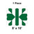 8' x 10' Classic Frame Tent, 1 Piece, 16 oz. Ratchet Top, White and Forest Green