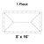 8' x 16' Classic Frame Tent, 1 Piece, 16 oz. Ratchet Top, Solid White, top view diagram of the tent's layout and structure.